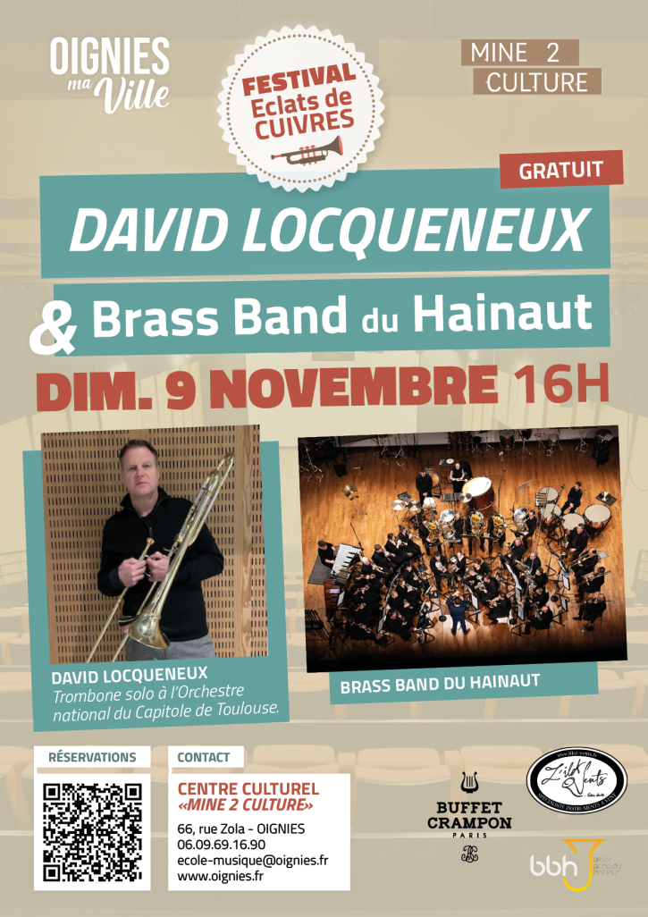 Éclats de Cuivre - David Locqueneux et le Brass Band du Hainaut