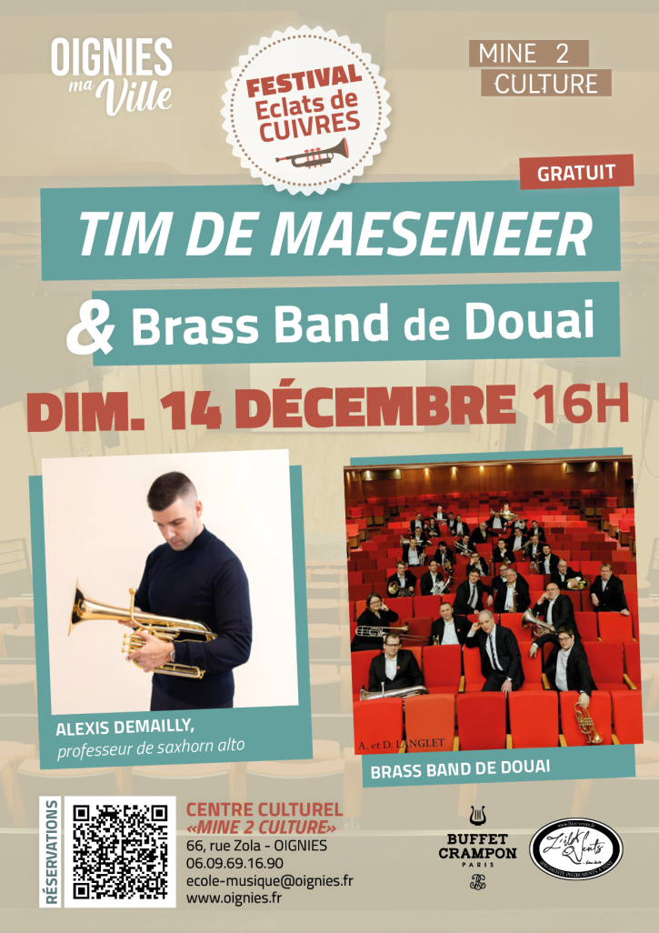 Éclats de Cuivre Brass Band de Douai et Tim MAESENEER